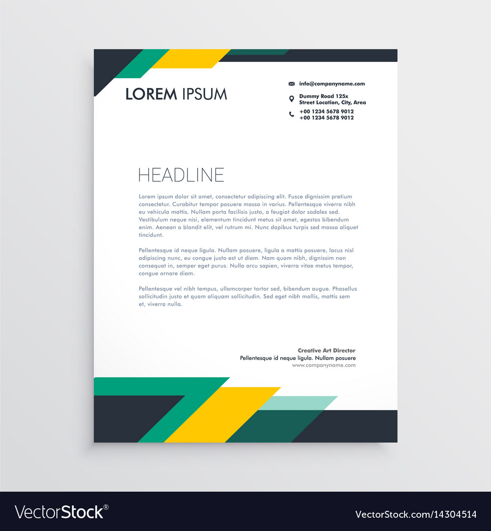 Letterhead Design Templates – Colona.rsd7 With Letterhead Templates Indesign