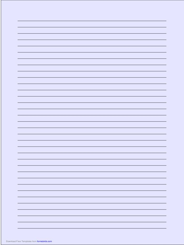 Lined Paper – 320 Free Templates In Pdf, Word, Excel Download In Microsoft Word Lined Paper Template