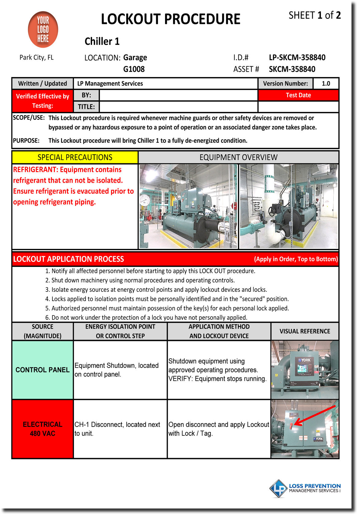Lockout Tagout Procedures Development | Lp Management Services With Regard To Lock Out Tag Out Procedures Template