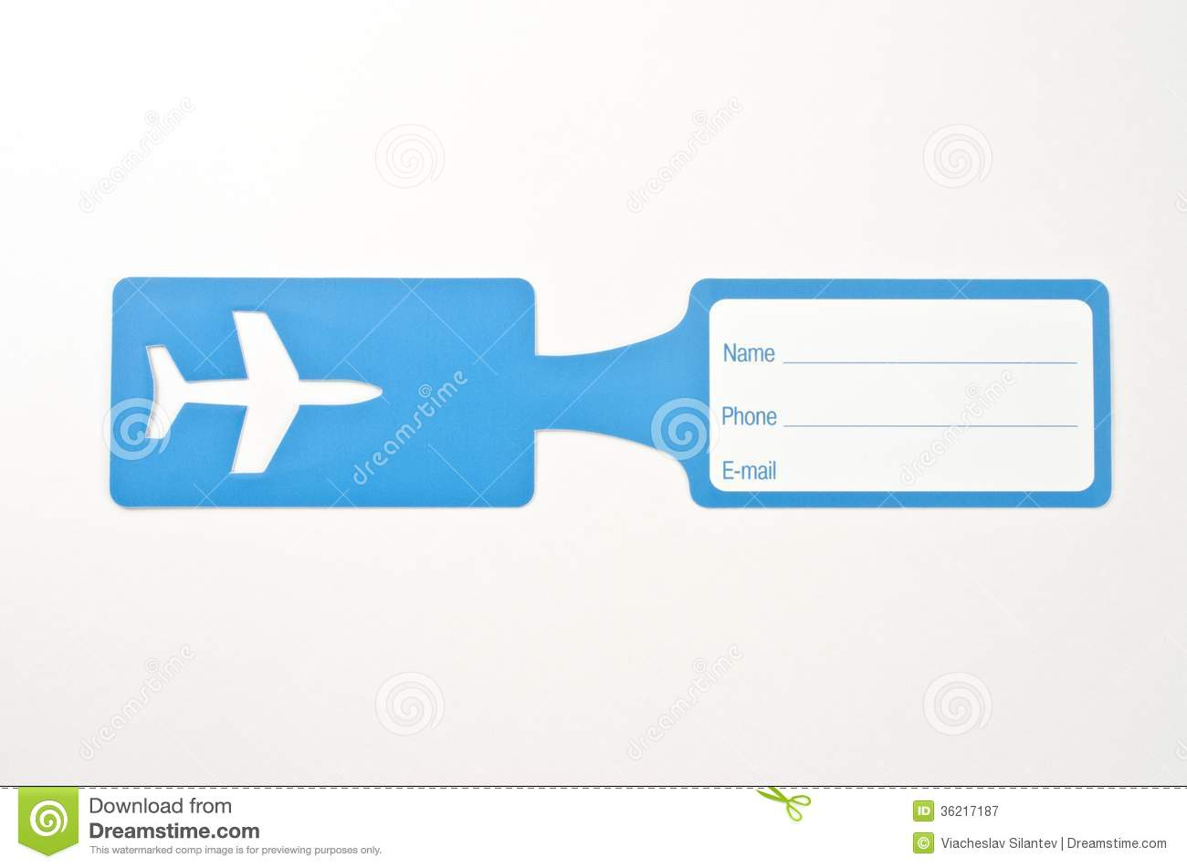 Luggage Tag Stock Image. Image Of Frame, Label, Card – 36217187 Throughout Luggage Label Template Free Download