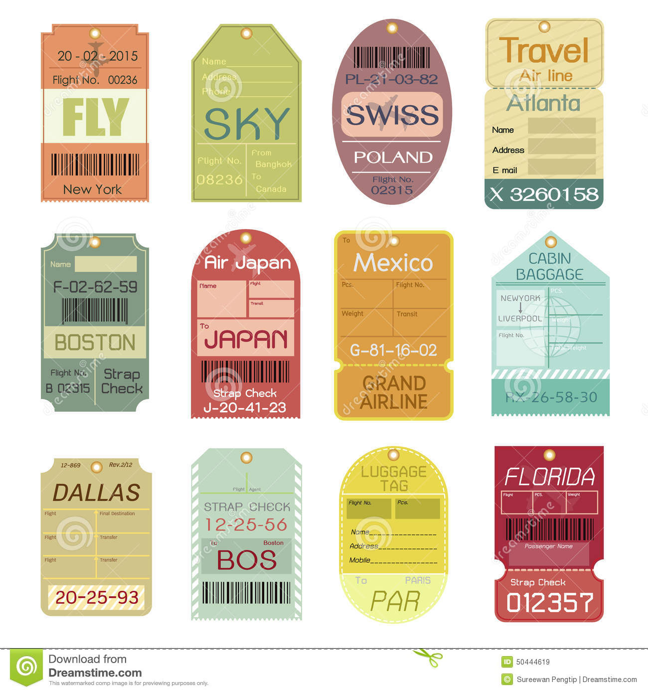 Luggage Tag Template Clipart With Regard To Luggage Label Template Free Download