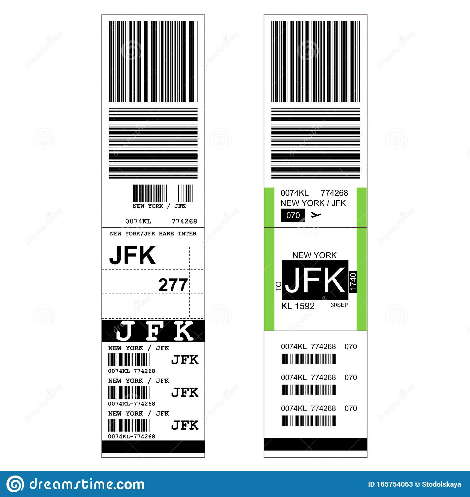 Luggage With Airport Sticker Label – Suitcase With Tag And In Luggage Label Template Free Download