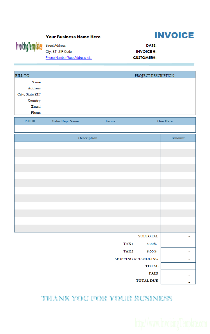 Mac Invoice Template With Regard To Invoice Template For Pages