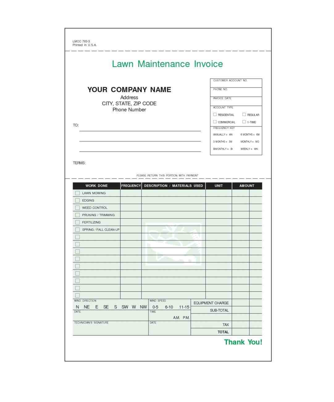 Maintenance Invoice – Sample Templates – Sample Templates With Maintenance Invoice Template Free