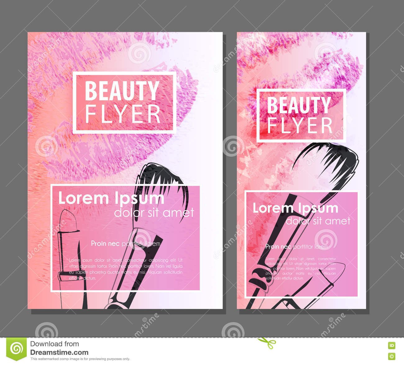 Makeup Artist Business Card Stock Vector – Illustration Of Pertaining To Makeup Artist Flyer Template Free