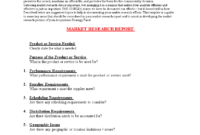 Market Research Report Format | Templates At regarding Market Research Report Template