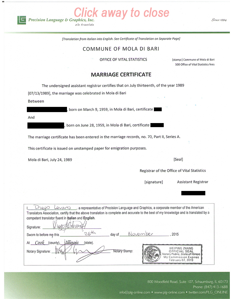 Marriage And Divorce Certificate Translation Services For Mexican Marriage Certificate Translation Template