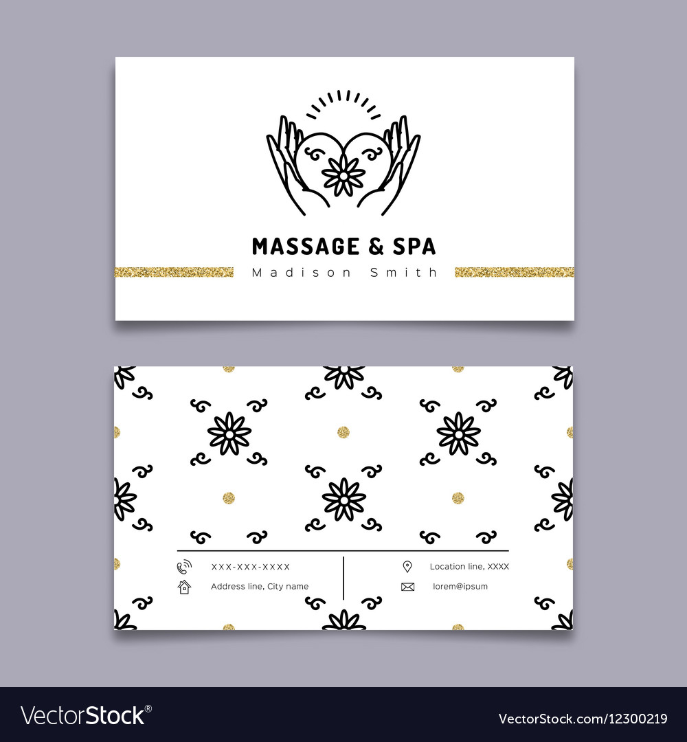 Massage And Spa Therapy Business Card Template Regarding Massage Therapy Business Card Templates