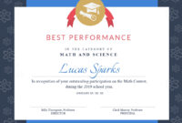 Math Contest - Certificate Template - Visme within Math Certificate Template