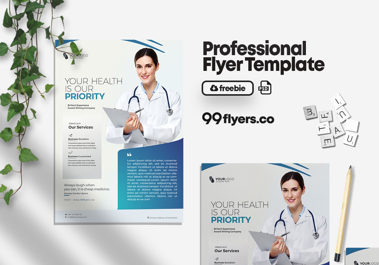 Medical Health Free Psd Flyer Template – 99Flyers Inside Health Flyer Templates Free