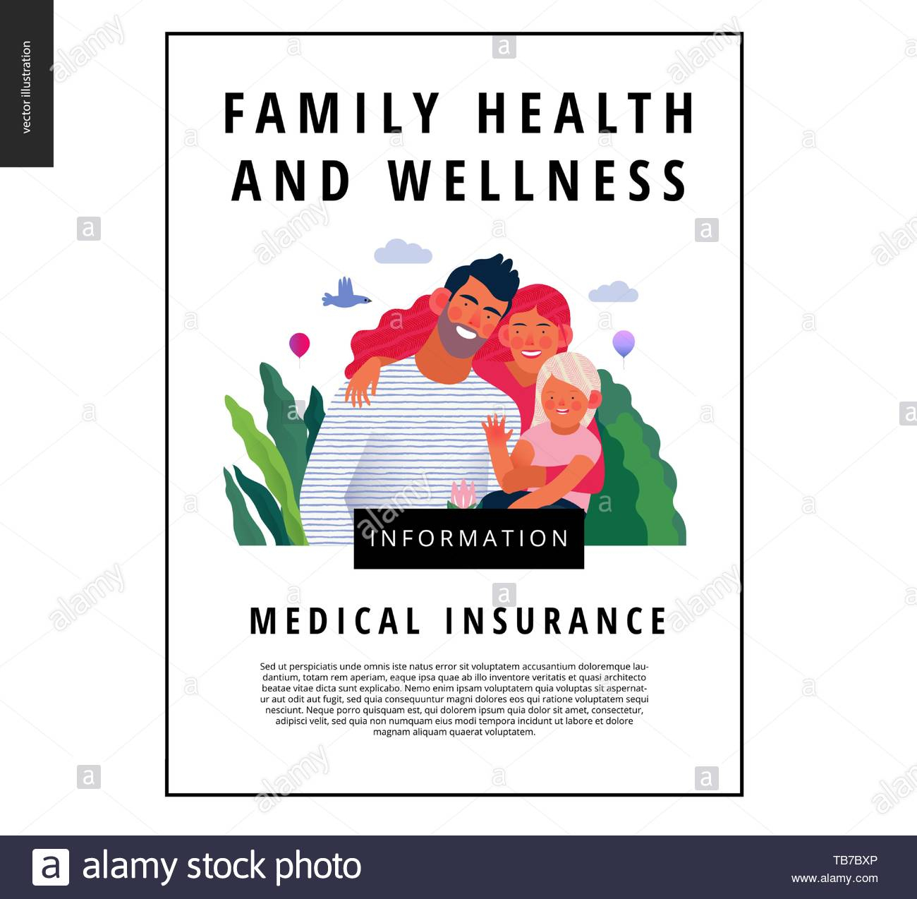 Medical Insurance Template  Family Health And Wellness Inside Health And Wellness Flyer Template