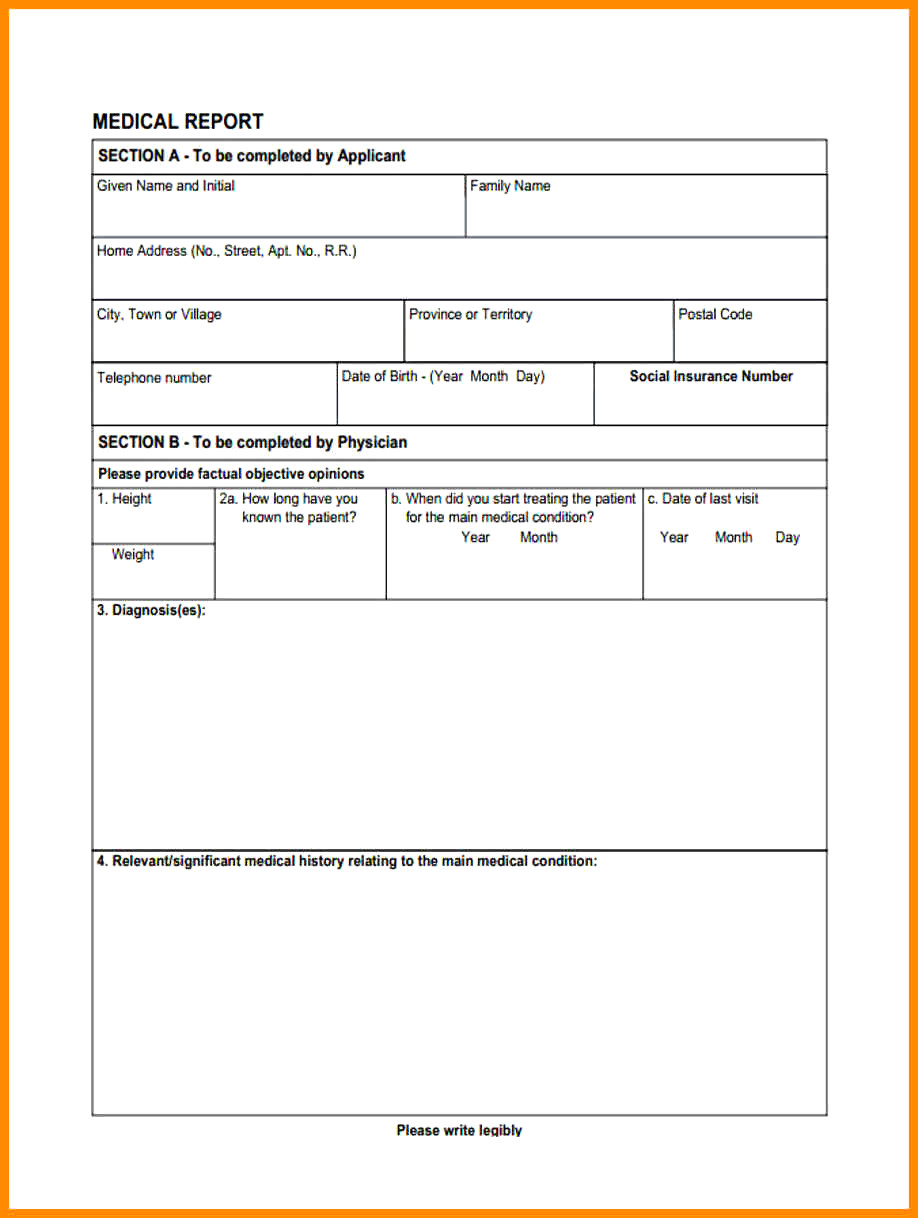 Medical Report Format Pdf Download Doctor Sample Example In Medical Report Template Doc