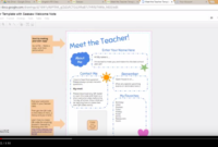 Meet The Teacher Template With Seesaw Printable Welcome Note pertaining to Meet The Teacher Letter Template