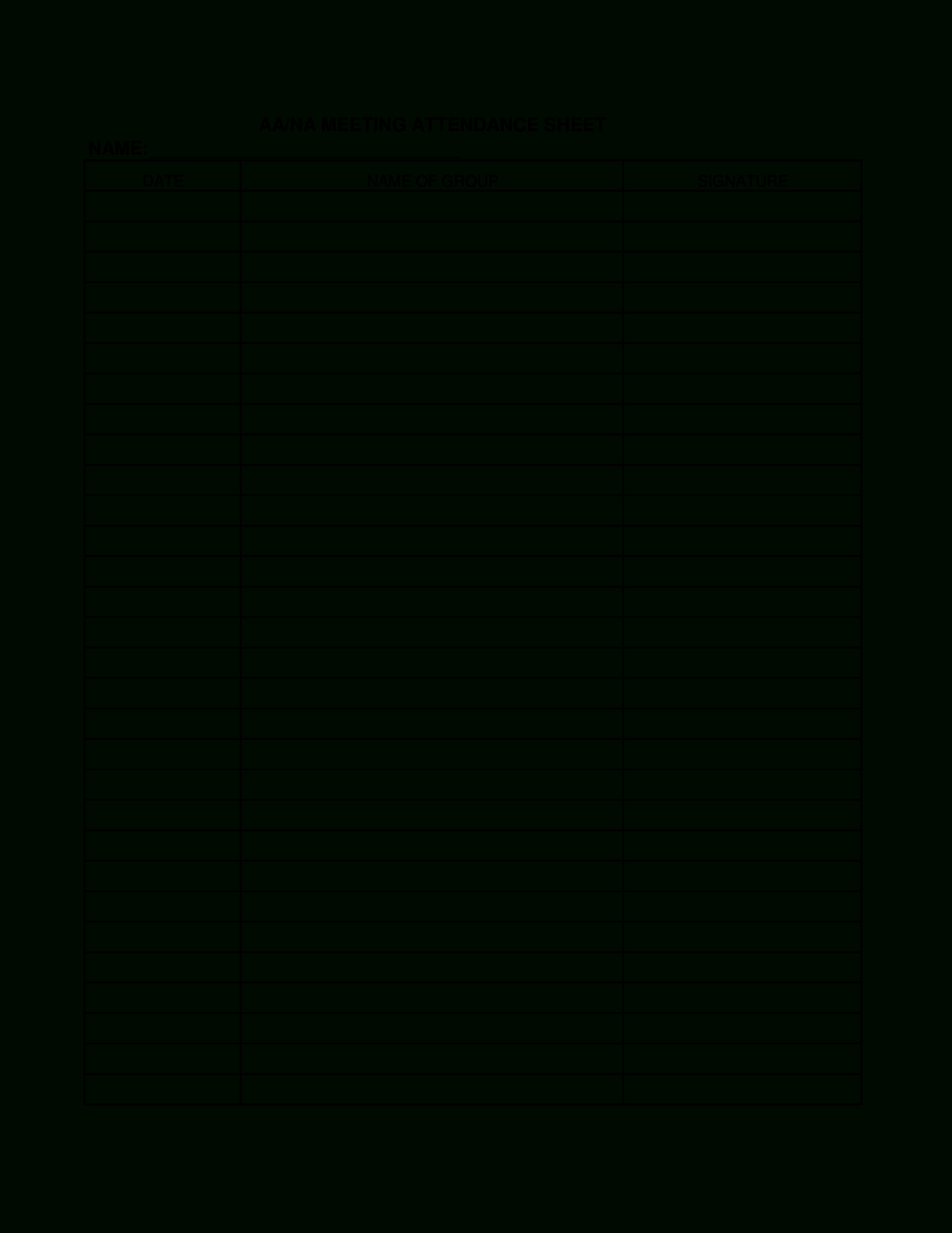 Meeting Attendance Sign In Sheet | Templates At Throughout Meeting Sign In Sheet Template