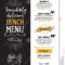 Menu Cafe Restaurant, Template Placemat. Food Board Design For Menu Board Design Templates Free