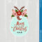 Merry Christmas Sale Card With Deer Headband. Stock With Regard To Headband Card Template