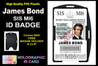 Mi6 Id Card Template ] - James Bond 007 Mi5 Id Badge Card Gt intended for Mi6 Id Card Template