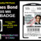 Mi6 Id Card Template ] - James Bond 007 Mi5 Id Badge Card Gt intended for Mi6 Id Card Template
