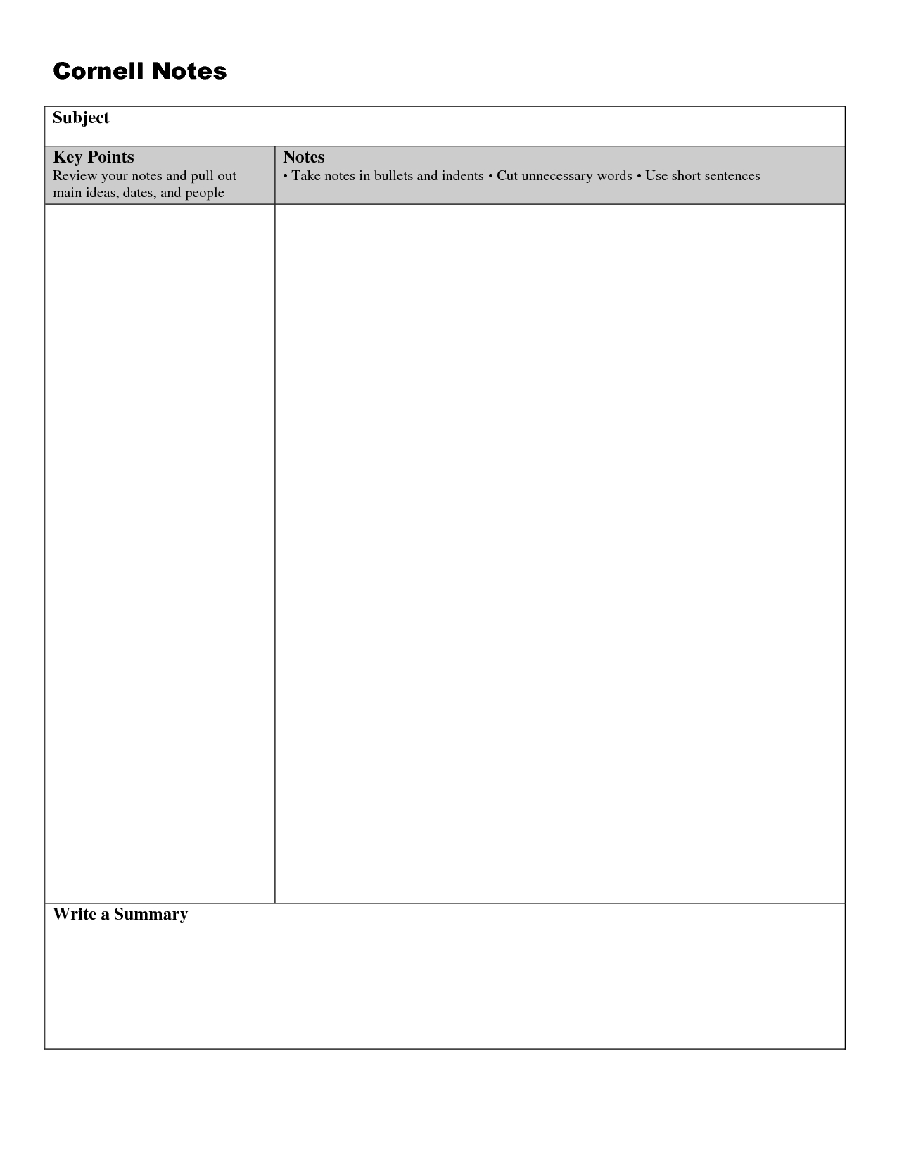 Microsoft Word Note Taking Template - Colona.rsd7 Intended For Microsoft Word Note Taking Template