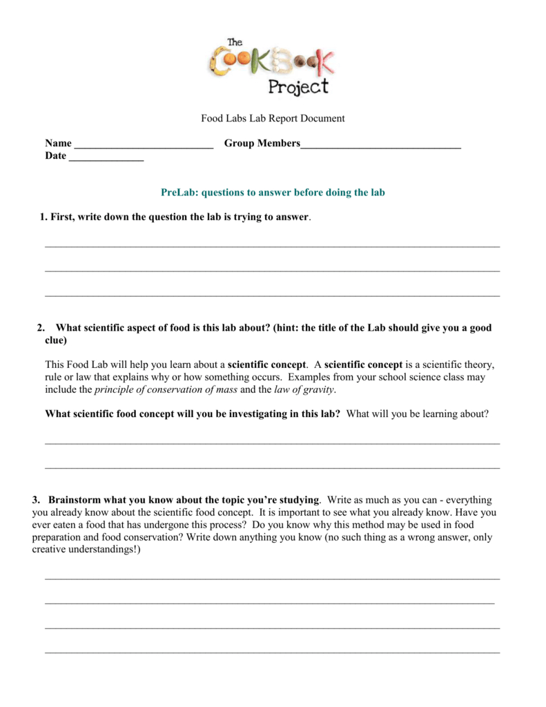 Middle School Lab Report Intended For Lab Report Template Middle School