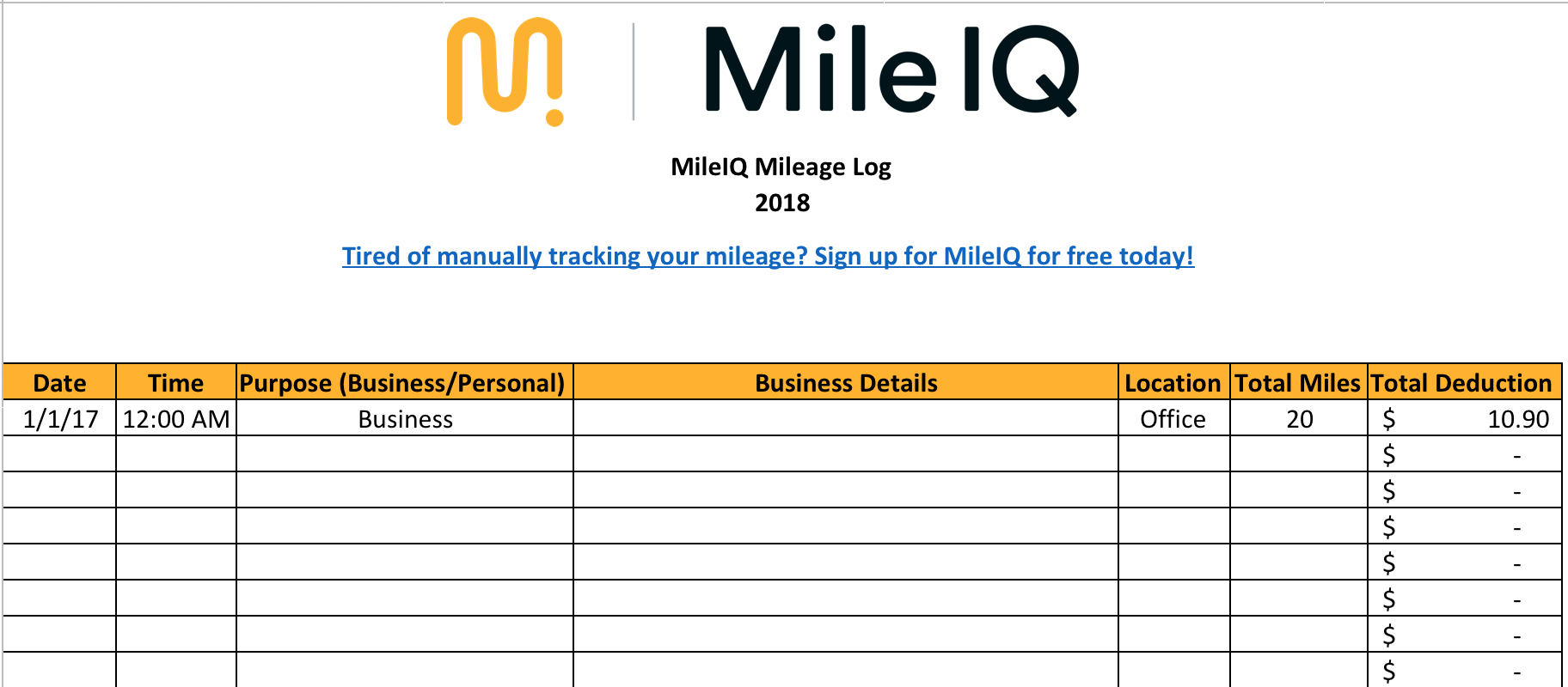 Mileage Log Sample – Firuse.rsd7 Within Gas Mileage Expense Report Template
