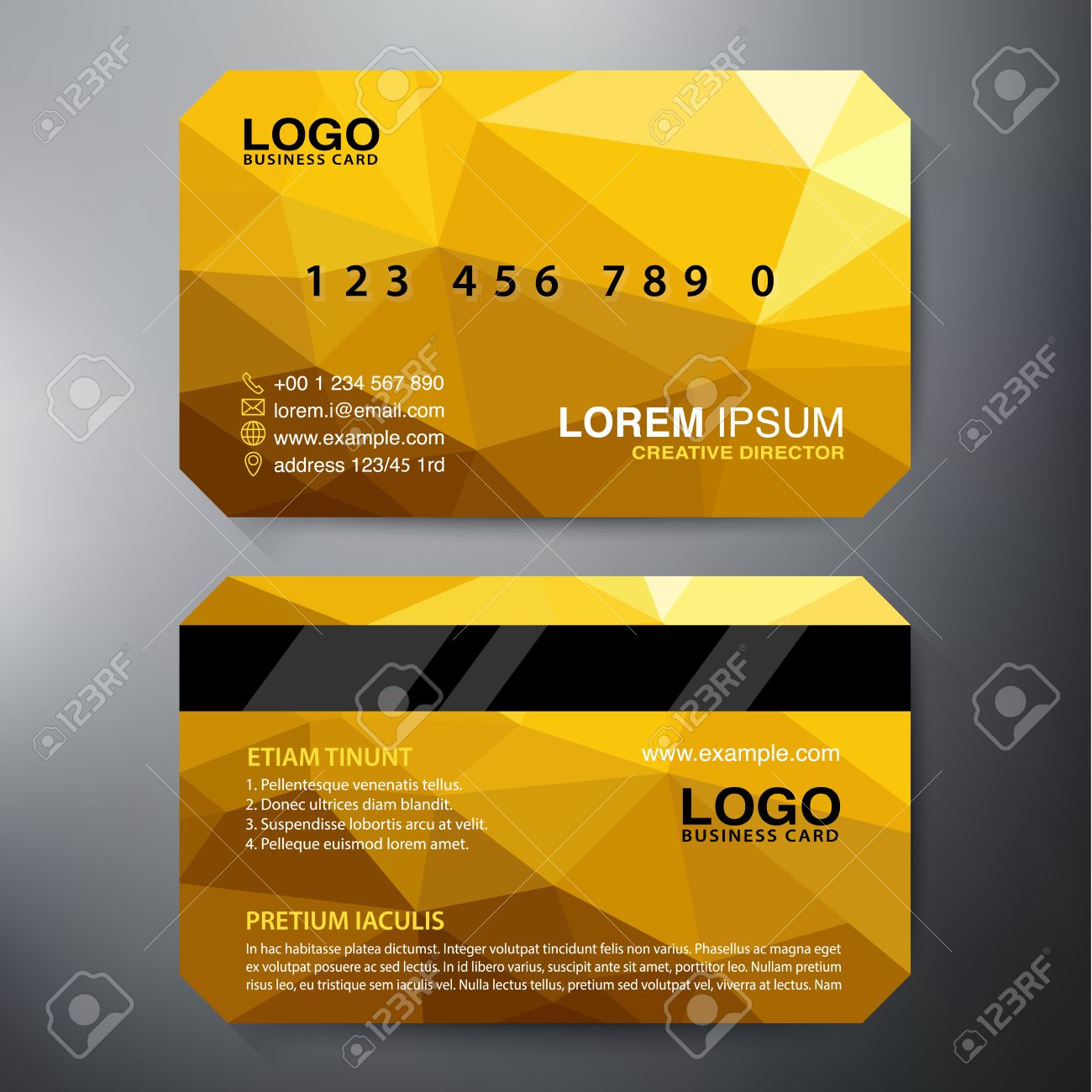 Modern Business Card Design Template. Vector Illustration Pertaining To Modern Business Card Design Templates