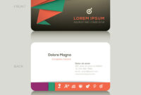 Modern Business Cards Design Template regarding Modern Business Card Design Templates