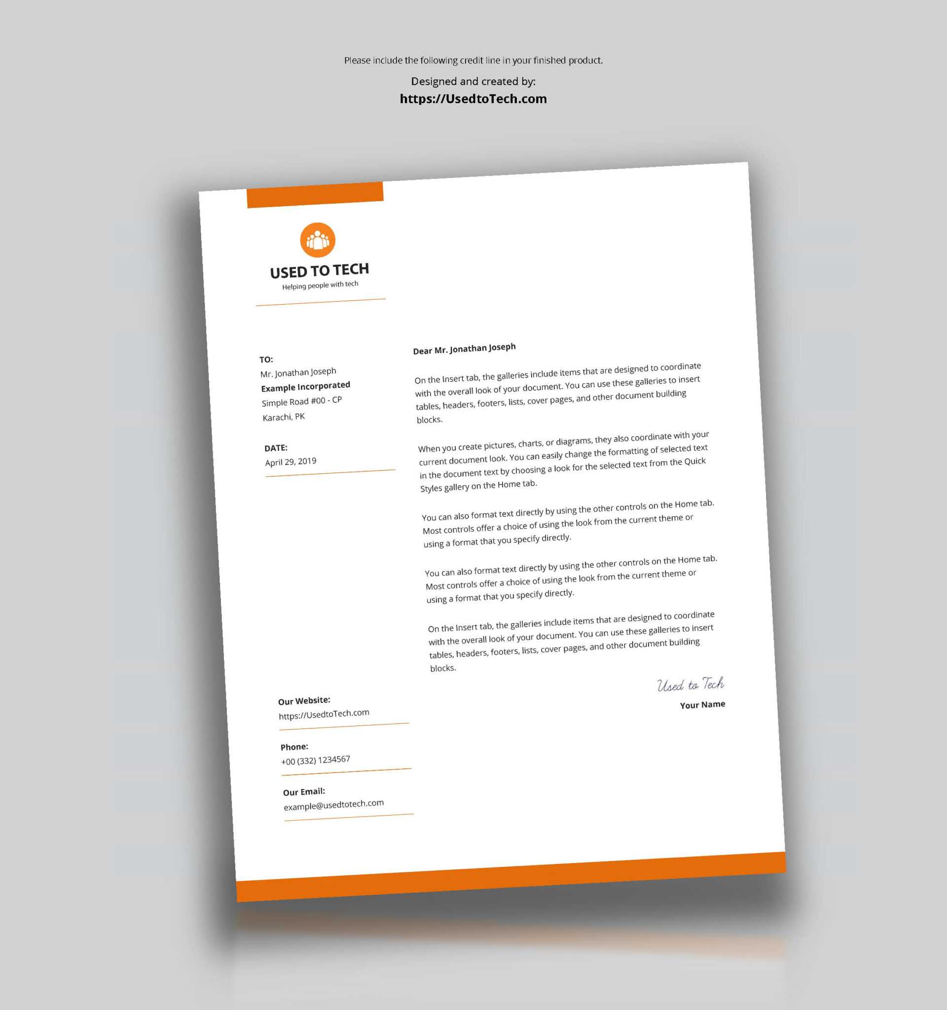 Microsoft Office Letterhead Templates Best Template Ideas 