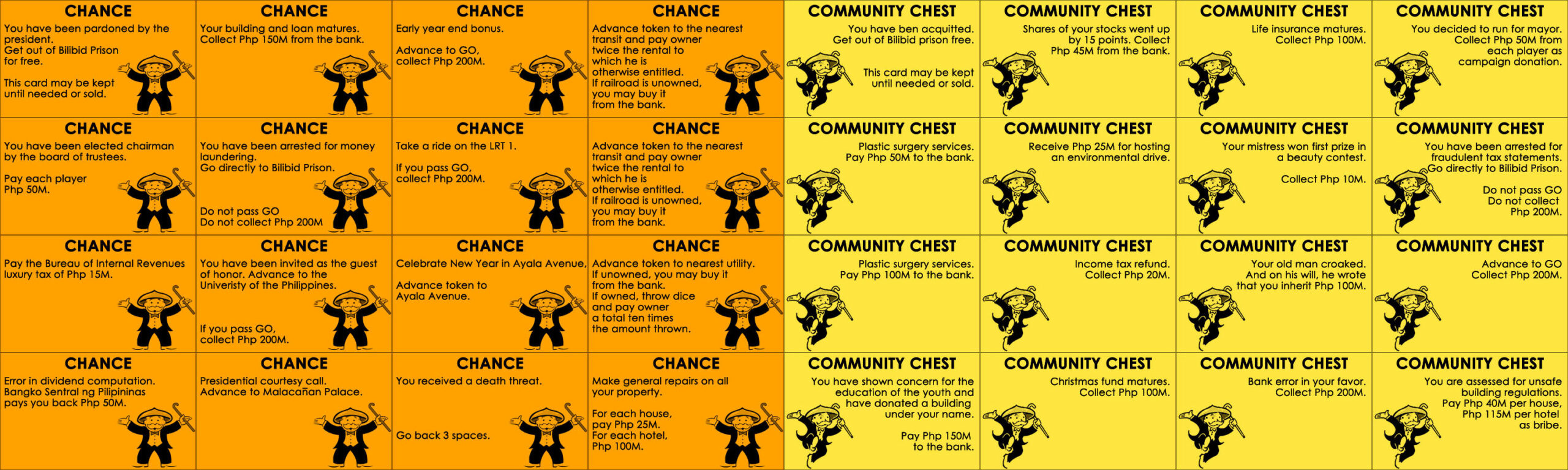 Monopoly Chance Cards Printable That Are Eloquent | William Blog With Regard To Monopoly Chance Cards Template