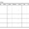 Month At A Glance Calendar Printable Blank Downloadable In Month At A Glance Blank Calendar Template