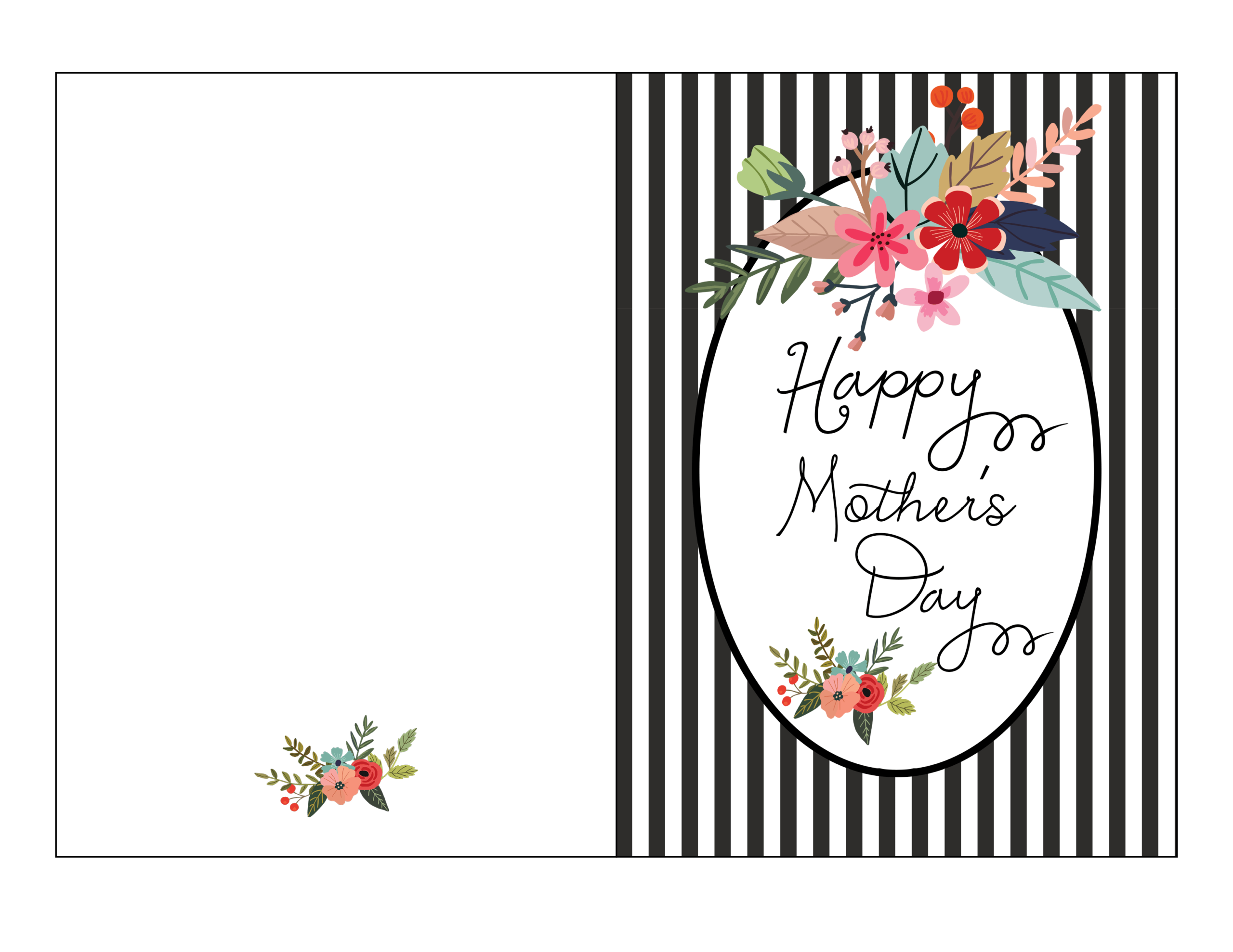 Mothers Day Template Cards – Colona.rsd7 With Mothers Day Card Templates