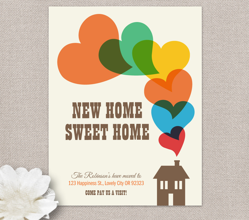 Moving Home Cards Template ] - Change Of Address New House In Moving Home Cards Template