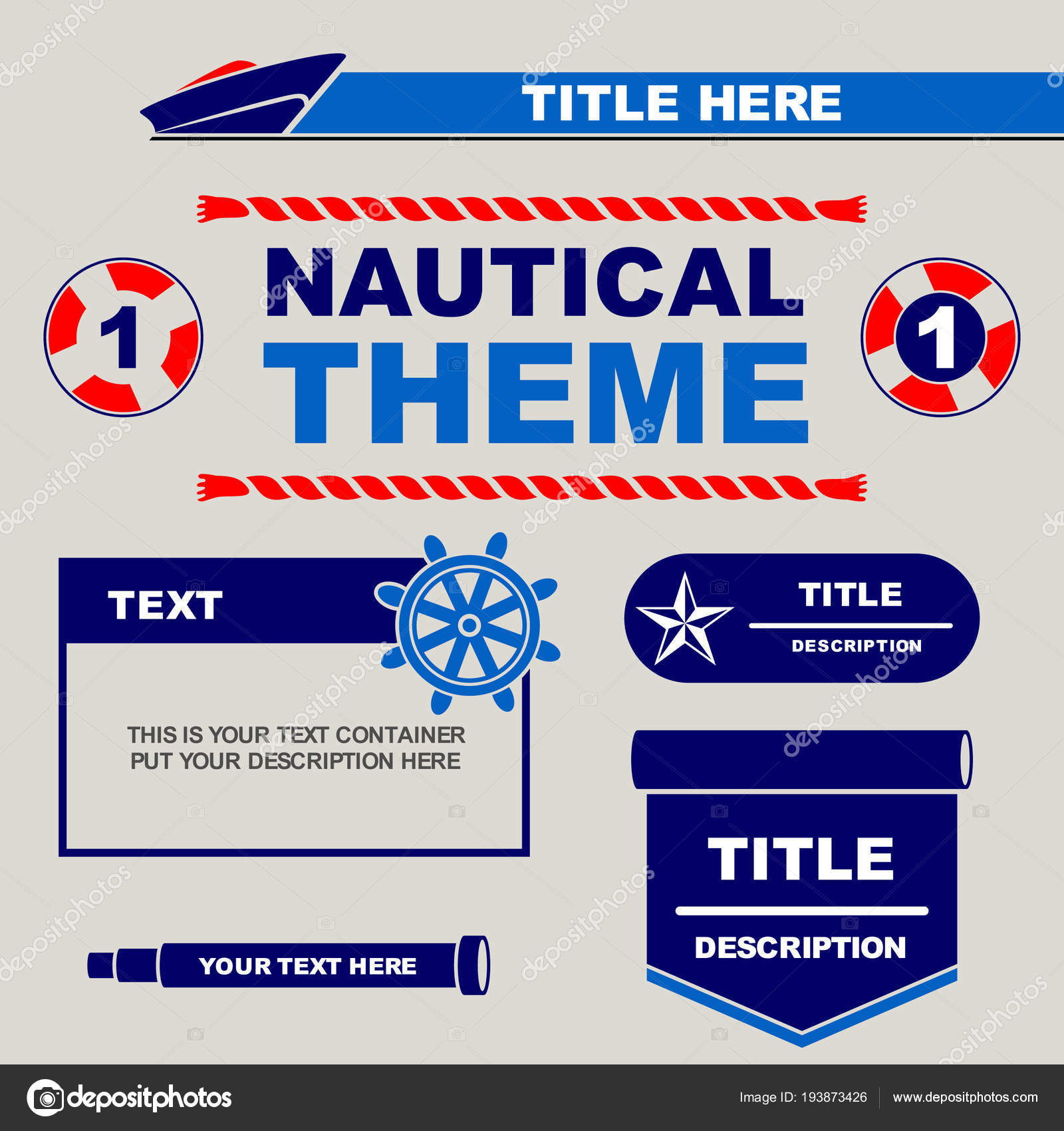 Nautical Theme Design Template You Can Use Flyers Banner For Nautical Banner Template