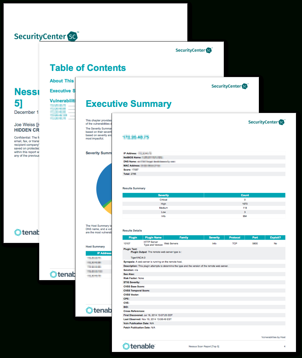Nessus Scan Report (Top 5) - Sc Report Template | Tenable® In Nessus Report Templates