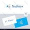 Networking Logotype With Business Card Template Vector Image Intended For Networking Card Template