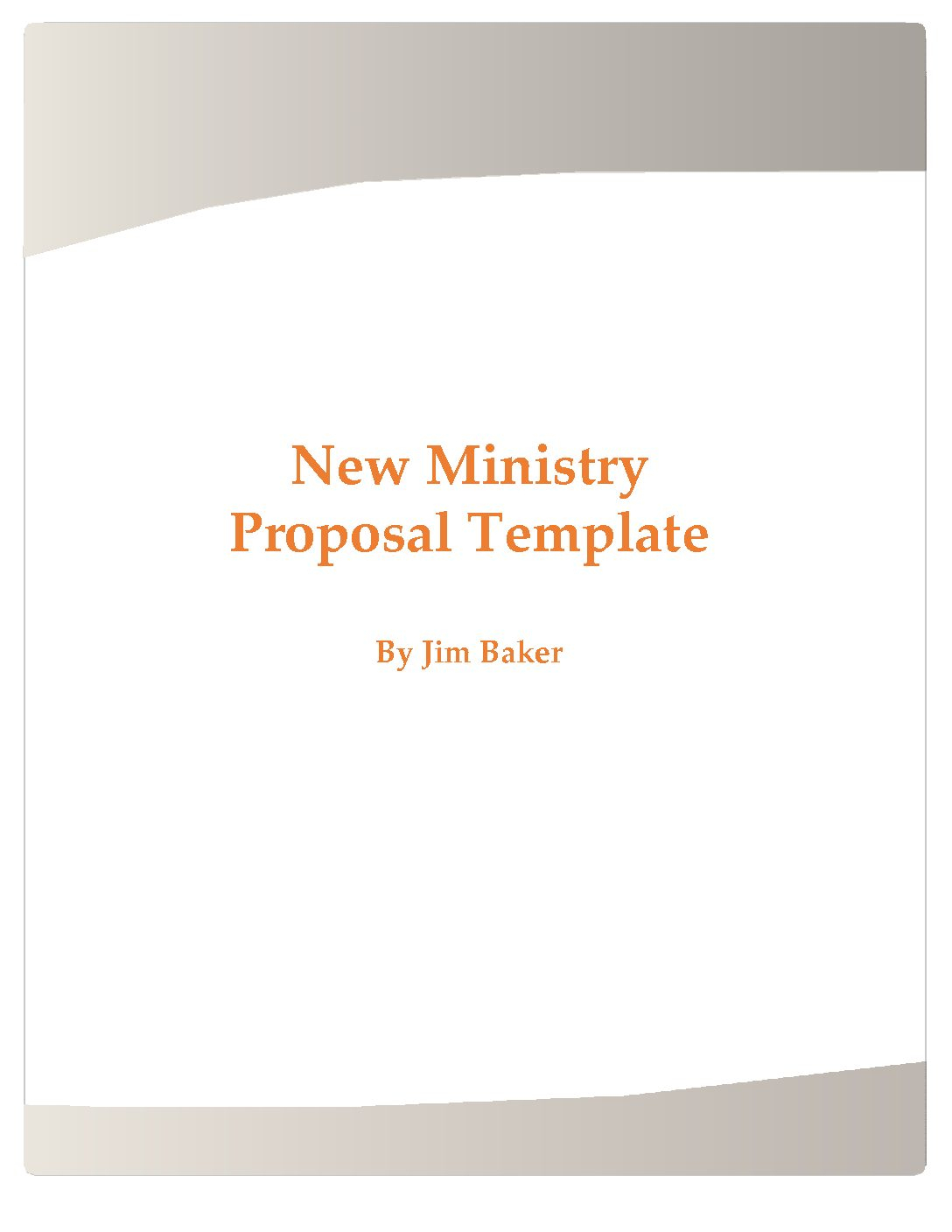 New Ministry Proposal Template - Sacred Structuresjim With Regard To Ministry Proposal Template