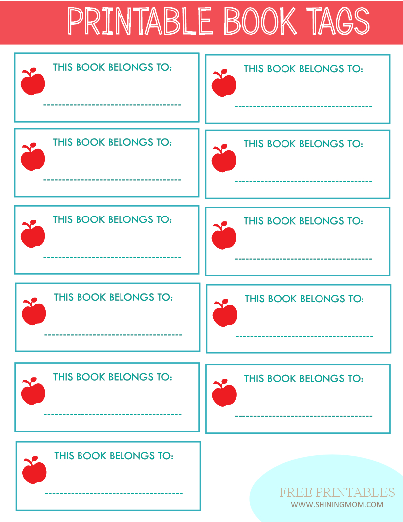 New Project: Back To School Notebook And Book Labels With Regard To Notebook Label Template