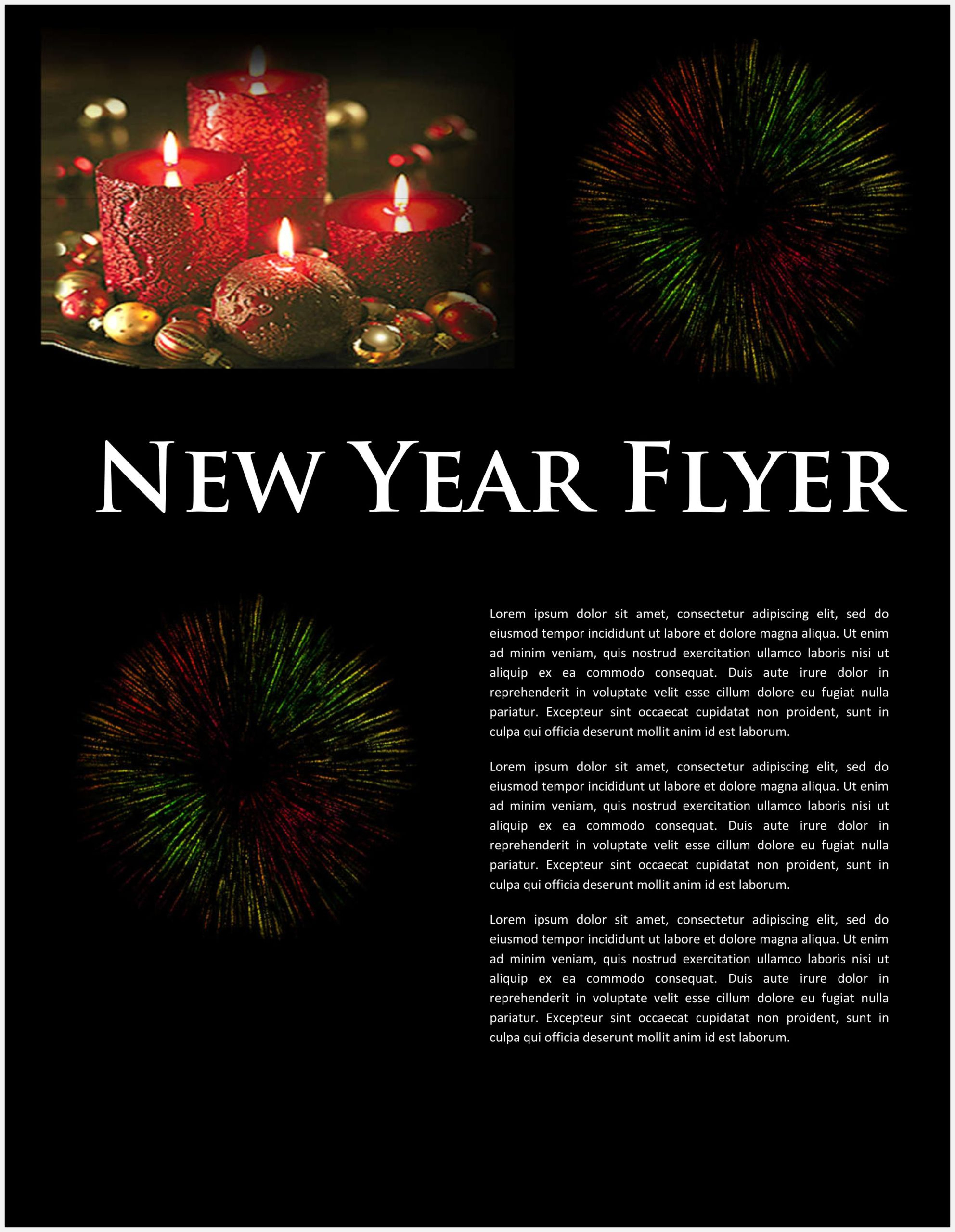New Year Flyer Template | Johannes Kr Regarding New Years Eve Flyer Template
