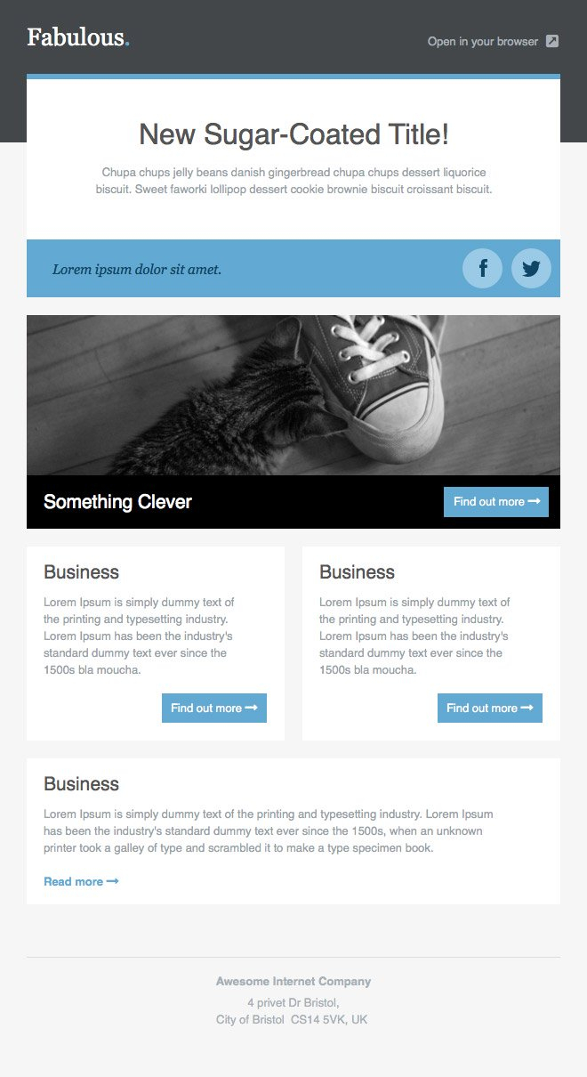 Newsletter Templates, Free Email Templates | Cakemail Throughout Newletter Templates