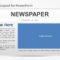 Newspaper Powerpoint Template Intended For Newspaper Template For Powerpoint