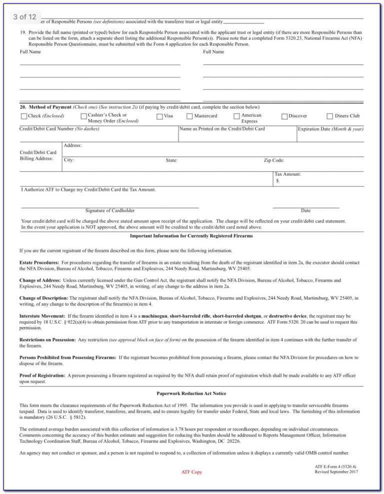 Nfa Gun Trust Template Form : Resume Examples #alodjggd1G within Nfa