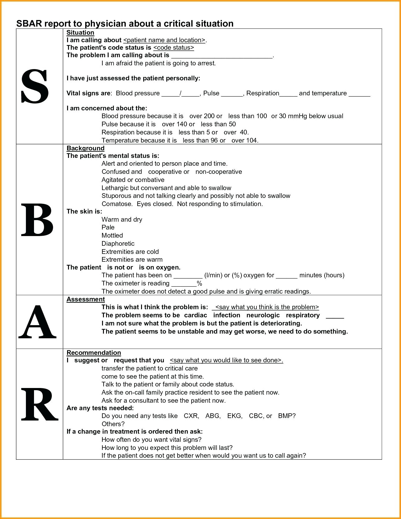 Nursing Report Sheet Ate 81Clawetlcl Sl1500 Telemetry With Med Surg Report Sheet Templates