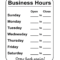 Office Hours Template - Fill Online, Printable, Fillable pertaining to Hours Of Operation Template Microsoft Word