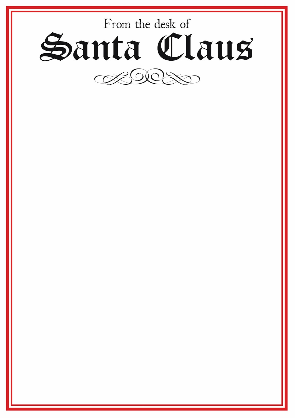 Official Letter From Santa Template - Colona.rsd7 Inside Letter From Santa Template Word