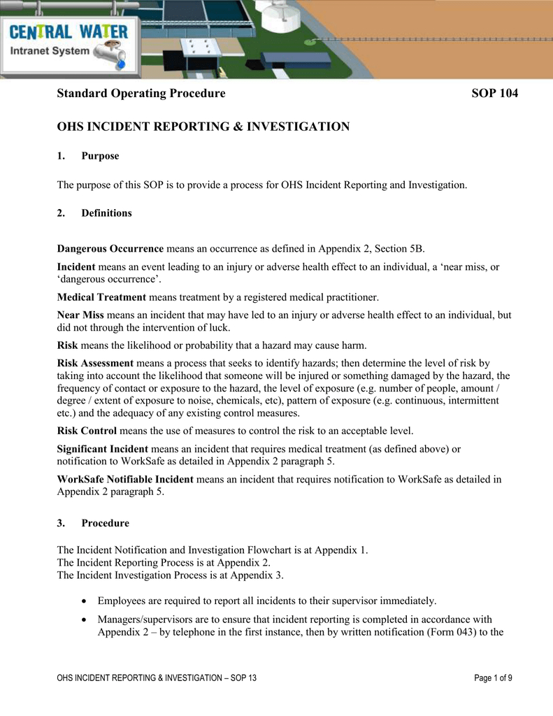 Ohs Incident Report – Colona.rsd7 Throughout Ohs Incident Report Template Free