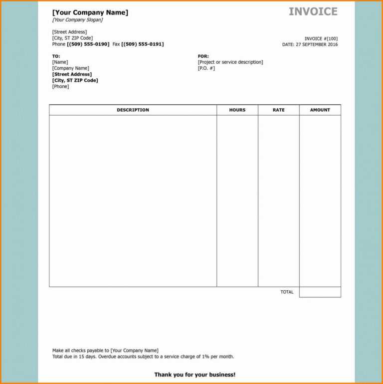 neooffice invoice template