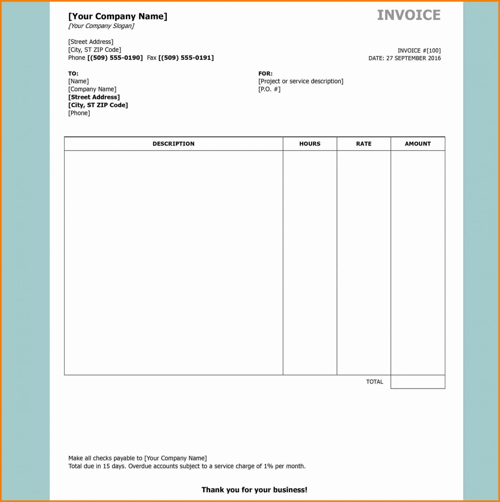 Open Office Receipt Template - Firuse.rsd7 For Invoice Template For Openoffice Free