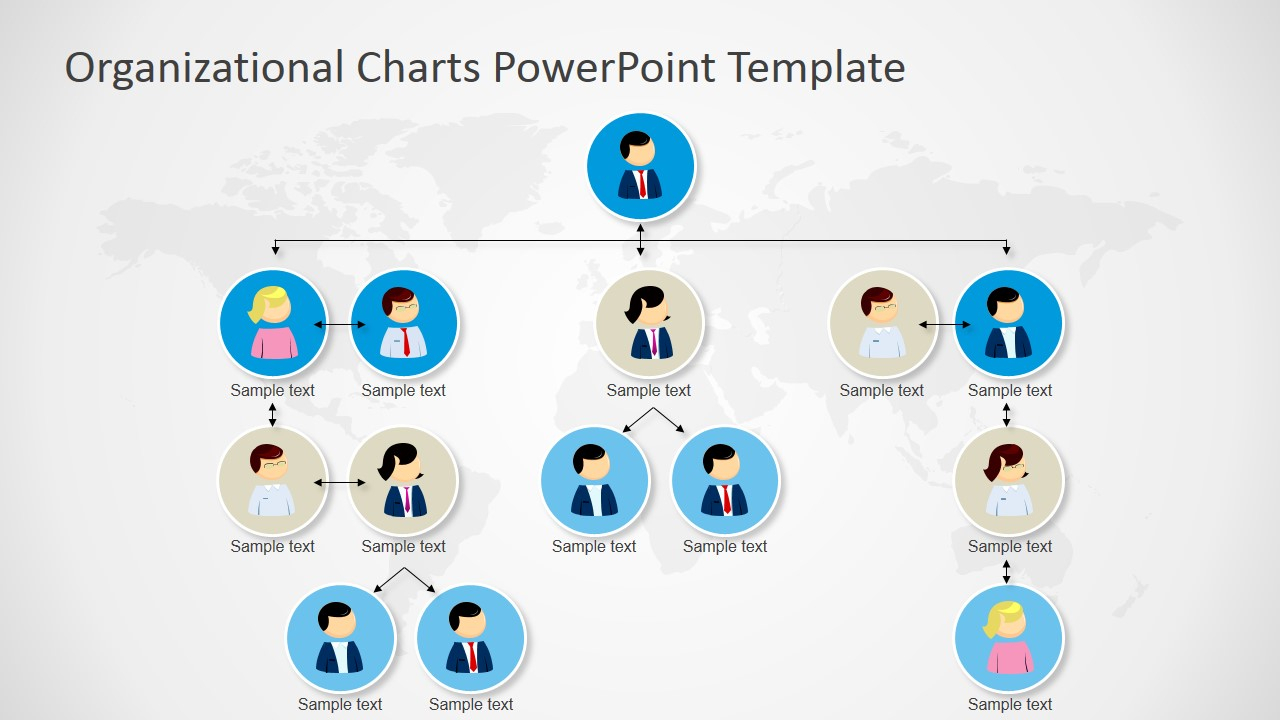 Organizational Charts Powerpoint Template Pertaining To Microsoft Powerpoint Org Chart Template