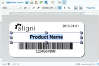 Part And Inventory Labels - Aligni inside Inventory Labels Template