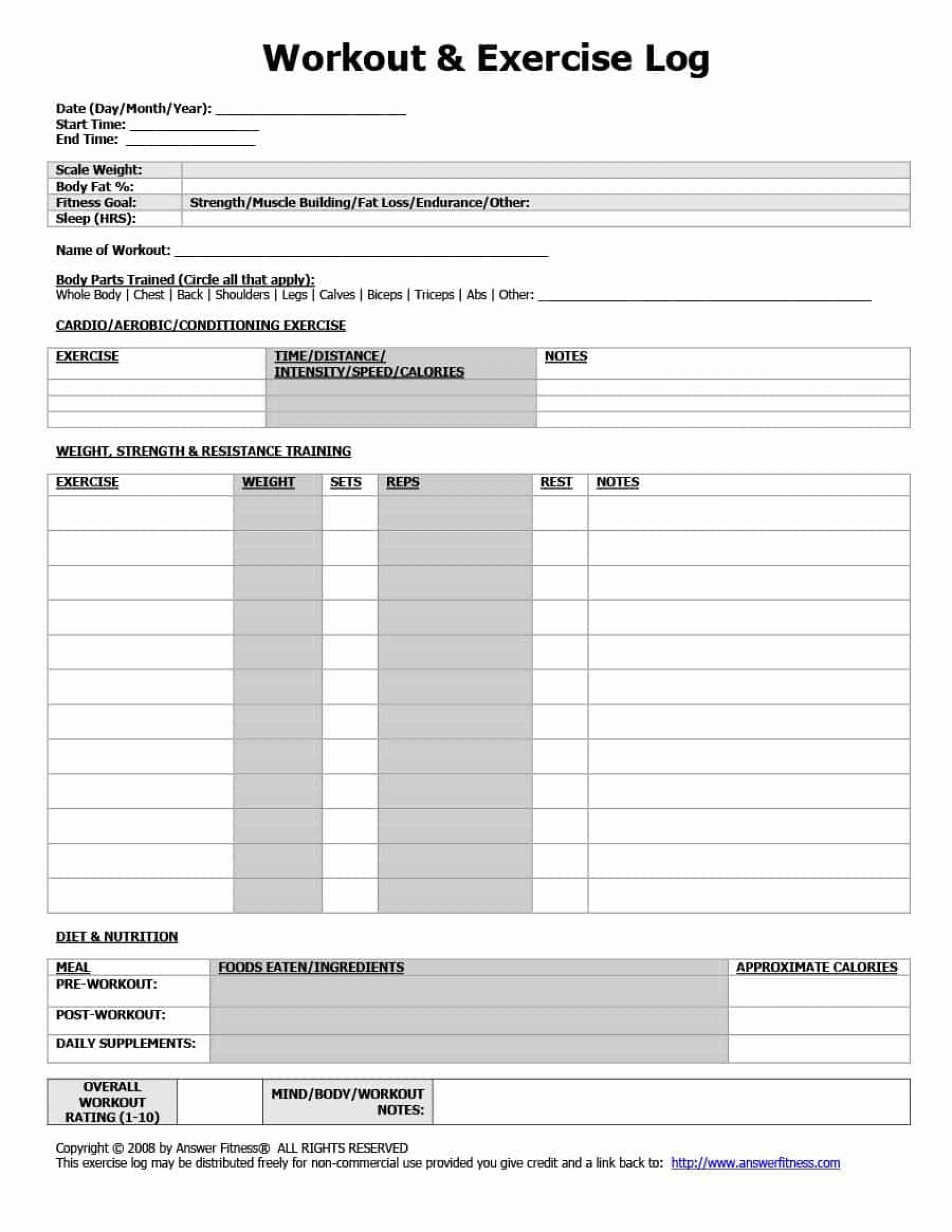 Personal Training Workout Template – Tunu.redmini.co With Regard To Nasm Workout Template